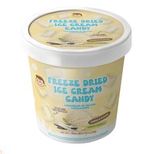 Josh Bosh Freeze Dried Ice Cream Candy Vanilla Flavor 1.75 oz Astronaut Snack